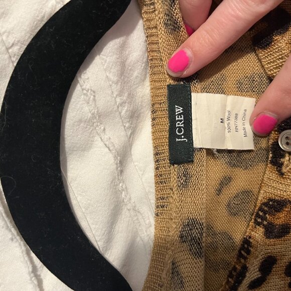 Leopard print J. Crew Cardigan - Picture 3 of 3